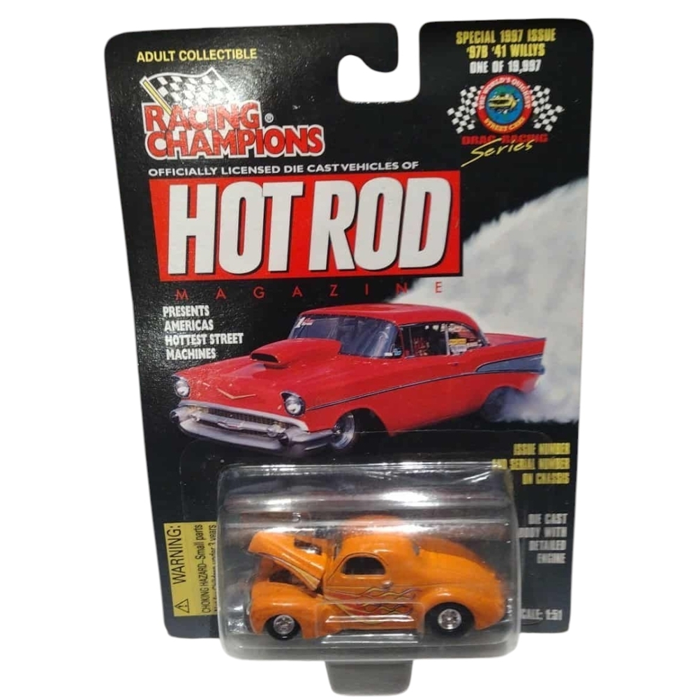 Racing Champions Hot Rod Magazine diecast model of a 1941 Willys Coupe!